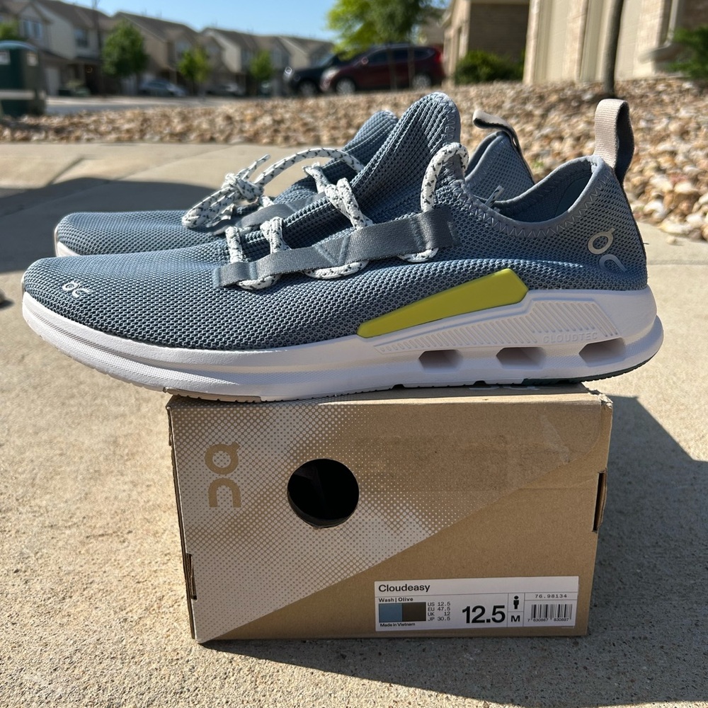 On Running Men's Athletic Shoes - Gray and Yellow